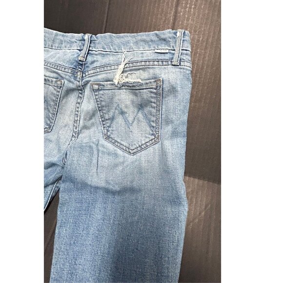 Mother Looker Ankle Fray Jeans Size 25 Tourist Trap Distressed Hem Ripped - Picture 6 of 11